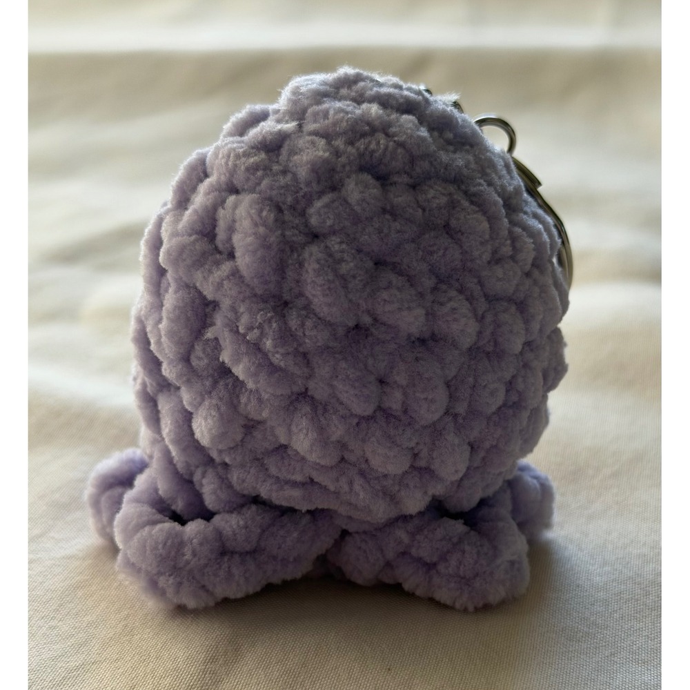 Handmade Plush Octopus Keychain‎ | Choose Your Color | Crochet Bag Charm - Picture 4 of 9